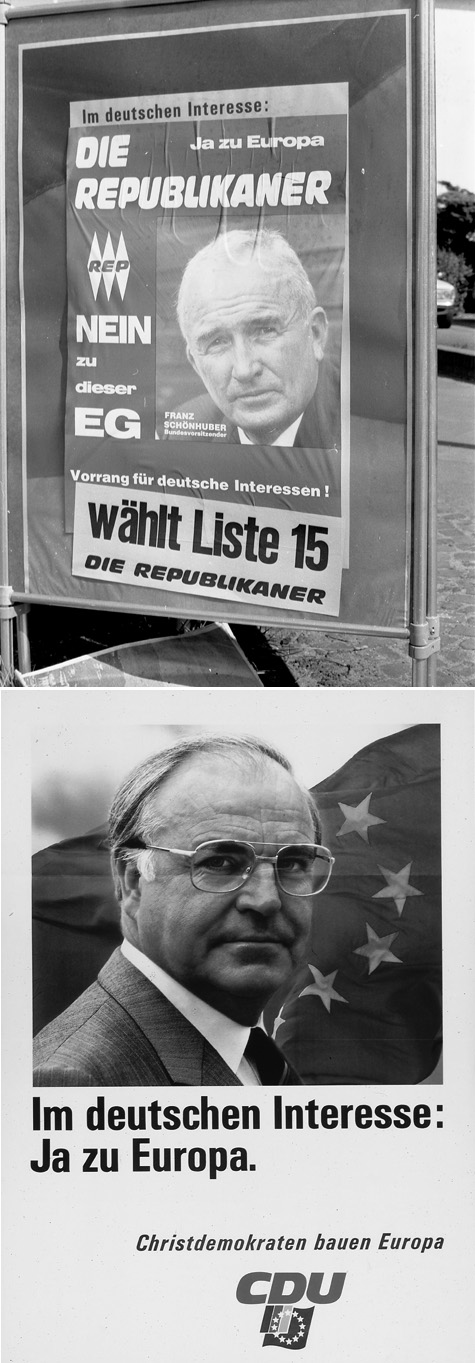 Wahlplakate zur Europawahl (1989)